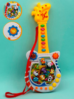 ГИТАРА НА БАТАРЕЙКАХ, НОТЫ, ЗВУКИ ЖИВОТНЫХ, В КОРОБКЕ 43,5*18,5*5,5СМ купить оптом и в розницу ГИТАРА НА БАТАРЕЙКАХ, НОТЫ, ЗВУКИ ЖИВОТНЫХ, В КОРОБКЕ 43,5*18,5*5,5СМ купить оптом и в розницу на базе игрушек